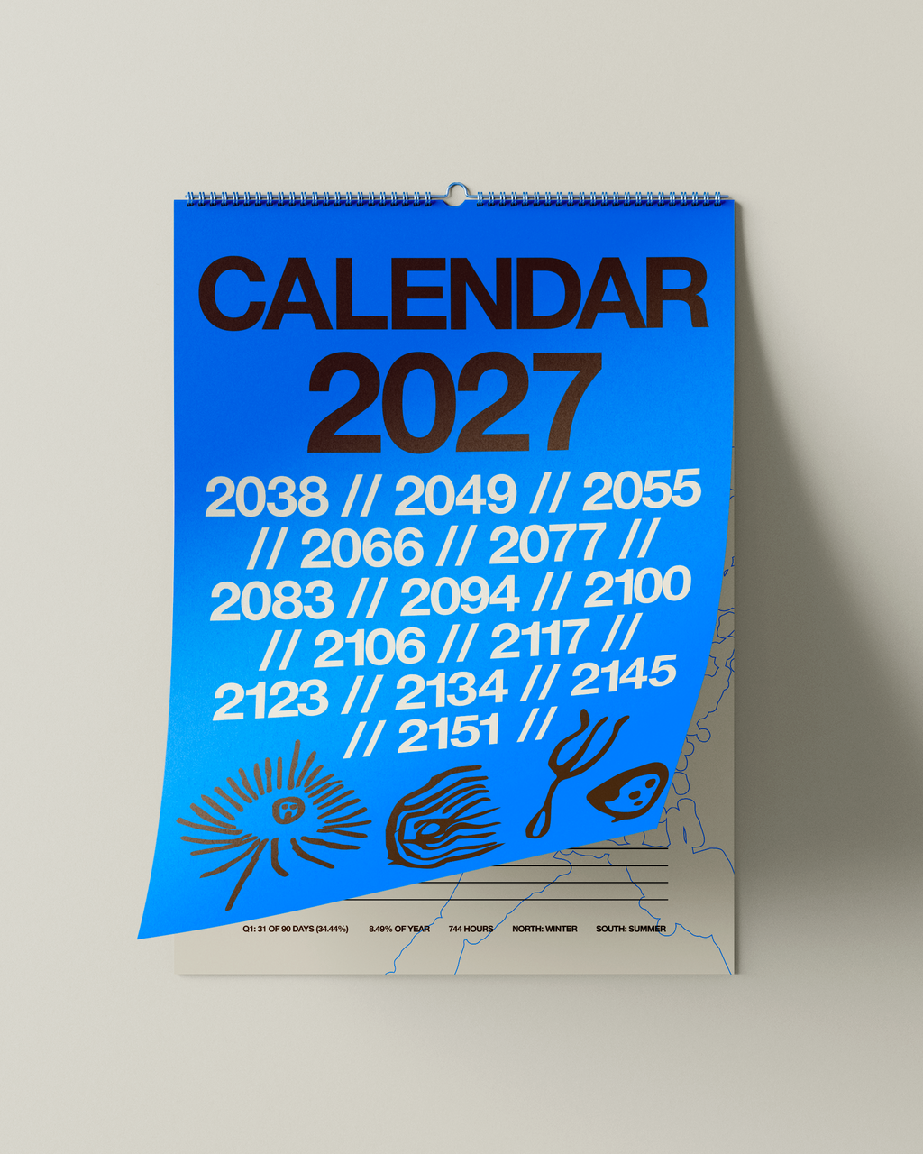 2027 Calendar - Ledger (11x16.5″)